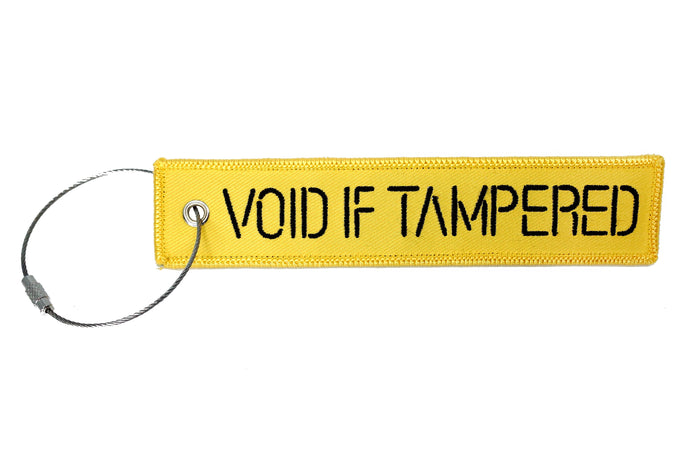 VOID IF TAMPERED Keychain